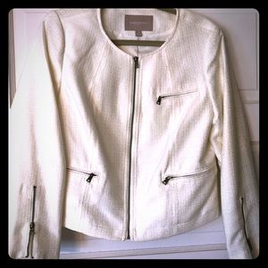 Banana Republic Cropped Textured Jacket